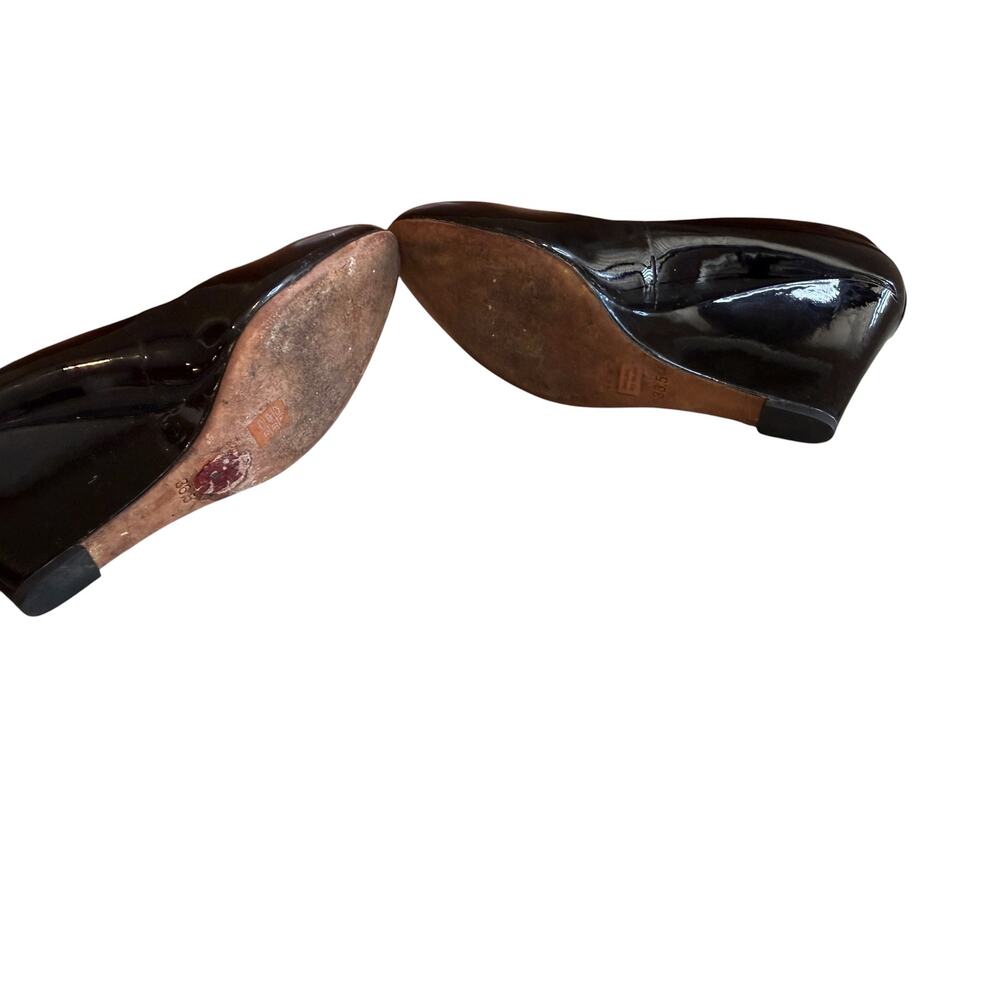 Coach Rileigh Wedge Heels Black Patent Leather 6.5 - Picture 7 of 8